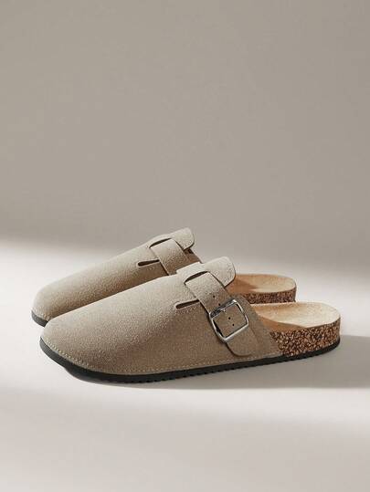 Solecia 男士复古穆勒鞋，休闲鞋，带可调节搭扣，春季款