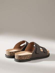 Solecia 男士休闲厚底凉鞋，夏季 - 棕色 - 查看 4