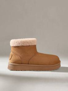 Solecia بوت ثلج كاجوال دافئة للنساء للخارج، خريف/شتاء