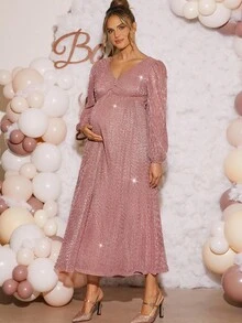 Loomaby Maternity Dresses,Gender Reveal Dress,Maternity Dress, Baby Shower Dress,Pink Maternity Dress Dusty Pink Women Dress Babyshower Dress Maternity Maternity Dress Pink Baby Shower Dress Pink