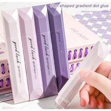 4PCS Double-Sided Dot Tape, 360 ° Rotating Seamless Adhesive, Suitable For Use In Scrapbooks, DIY Crafts, Back To School, Office Supplies, Handmade Diaries, And Art Projects - Multicolor - View 1