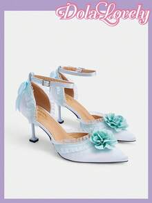 Dola Lovely Women's Fashion Blue High Heel Pumps For Christmas For Halloween - Blue - View 3