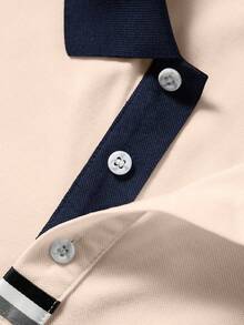 Manfinity Homme Trang phục Polo đơn giản hàng ngày của nam giới có màu sắc - Nhiều màu - Xem 3