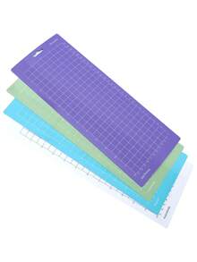 SHEIN 1pc 3pcs Cutting Mat Compatible With Joy Machine 3 Packs Replacement Adhesive Cut Mats Green Purple Blue Transparent Waterproof Durable. - Multicolor - View 1