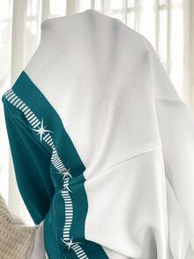 SHEIN Clasi Plus Size Women Floral Print 2 In 1 3/4 Sleeve Elegant Dress