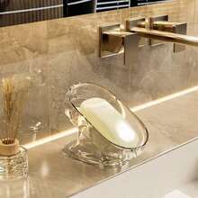 1pc Premium Dual-Layer Bathroom Soap Dish Holder, Wall-Mounted Soap Dish Rack, Stainless Steel Soap Saver Storage, No Drill Required Back To School Bathroom Accessories - Multicolor - View 16