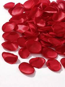 SHEIN 300/150/50/10 pièces Pétales de rose artificiels, pétales rouges faux confettis, pétales de soie pour mariage pour douche nuptiale, faux pétales, décoration de table de la mariée, mariage, panier de demoiselle d'honneur, allée, centre de table