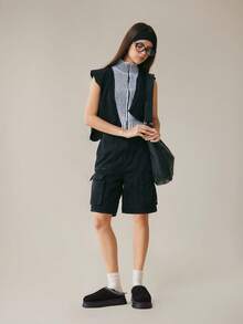 Solecia Botas de nieve para mujer con suela gruesa, aislamiento térmico de punto y cómodas - Negro - Ver 11