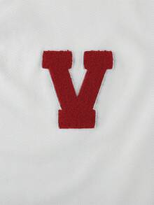 Aesthetic Post Men's Casual Loose V-Neck Sweatshirt, Fall, Long Sleeve Top - White - View 3