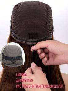 ALL READY WIG Peluca de encaje frontal de cabello humano de onda profunda de 26 pulgadas y 13x4 de densidad 180 con color marrón chocolate, pelucas frontales de encaje ondulado profundo de cabello humano coloreado, peluca sin pegamento con línea del cabello natural para mujer, con el cabello previamente despeinado - S4 - Ver 4