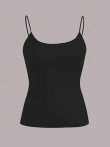 Comfortcana 4pcs/Set Basic Thin Strap Tank Tops For Spring And Summer, Perfect For Summer - Multicolor - View 7