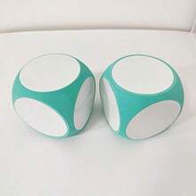 1 szt. Duża, zmywalna kostka do gry EVA z okrągłymi rogami i nadrukiem w litery angielskie, interaktywny gadżet do gry, idealna do dekoracji imprez i zabaw - Wielokolorowe - Zobacz 2