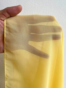 Elenzga Plus Size Women's Elegant Off-Shoulder Ruffle Chiffon Maxi Dress, Suitable For Party, Wedding Guest, Spring/Autumn/Winter - Yellow - View 7