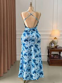 DreamSkyne Halloween Plus Size Dresses - Blue - View 2