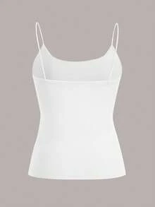 Comfortcana 4pcs/Set Basic Thin Strap Tank Tops For Spring And Summer, Perfect For Summer - Multicolor - View 9