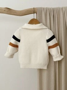 Blossori 男婴森系条纹针织毛衣，秋冬 - 彩色 - 查看 2