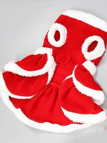 PETSIN 宠物铃铛、圣诞礼服、节日狗狗礼服 - 紅色 - 查看 5
