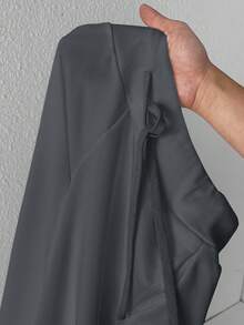 SHEIN PETITE Pantalon de survêtement confortable et décontracté en tricot uni à taille basse et jambes larges pour femmes