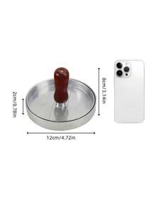 1pc Non-Stick Hamburger Patty Press Mold Hamburger Maker With Removable Plate, Burger Press For Beef, Cheese, Veggie Burgers, BBQ