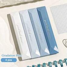 4PCS Double-Sided Dot Tape, 360 ° Rotating Seamless Adhesive, Suitable For Use In Scrapbooks, DIY Crafts, Back To School, Office Supplies, Handmade Diaries, And Art Projects - Multicolor - View 6