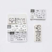 1套可爱迷你订书机套装，手持式和便携式，返校，返校，学校用品 - 白色 - 查看 8