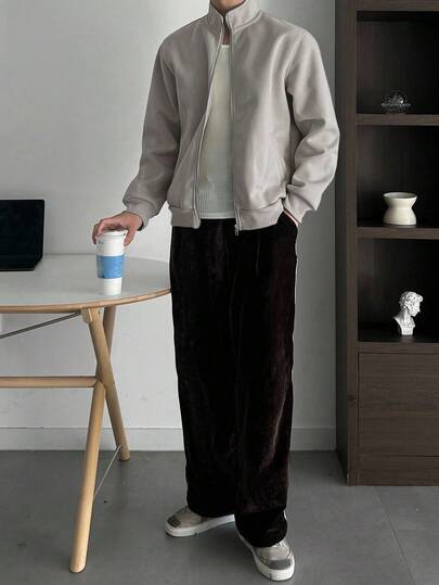 DAZY 男士纯色基本款运动衫、卫衣和夹克（冬季）