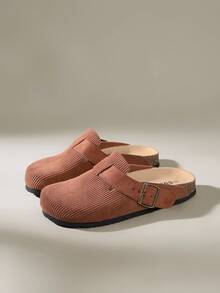 Solecia Casual Comfortable Versatile Slip-On Flat Mule Slippers For Women - Red - View 2