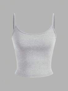 SHEIN EZwear 4件套女士短款休闲吊带背心，适合夏季穿着 - 彩色 - 查看 9