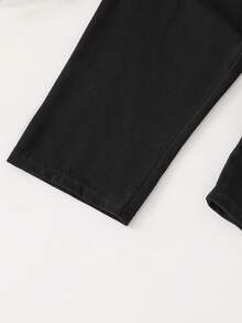 2pcs/Set Baby Boy Cute Casual Black Collar Long Sleeve Pants Pajama Set - Multicolor - View 7