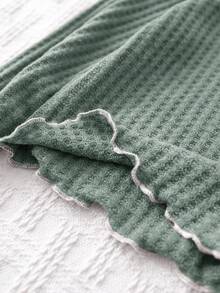 Cozy Pixies Maglioncino a girocollo in maglia morbida a tinta unita, manica lunga, per bambina