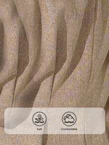 Auralis 大码纽扣装饰优雅时尚无袖背心夹克，秋冬 - 卡其色 - 查看 7