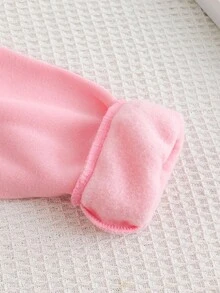 Genkimix Kids Áo nỉ Raglan vai màu khối Genkimix cho bé gái, thiết kế in hình mèo dễ thương, phong cách ngọt ngào và đáng yêu, thích hợp mặc vào mùa xuân, mùa thu, mùa đông, thích hợp mặc đi chơi, đi học, mặc thường ngày - Hồng - Xem 7