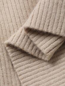 DAZY Women's Casual Solid Color Crew Neck Sweater And Pants 2-Piece Set, Autumn