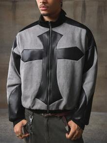 AXEPEAK Áo khoác nam tay dài dệt thoải mái hàng ngày, trẻ trung, mùa thu, mùa đông - Nhiều màu - Xem 5