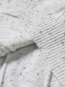 Manfinity CityGents Maglione casual da uomo a girocollo con motivo a pois, maglione lavorato a trecce da uomo per autunno/inverno