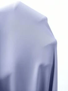 Modelyn Plus Size Women's Rhinestone Embellished Puff Sleeve Pointed Collar Elegant Dress - Blue - View 8