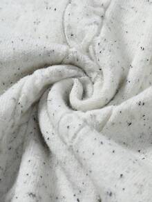 Manfinity CityGents Maglione casual da uomo a girocollo con motivo a pois, maglione lavorato a trecce da uomo per autunno/inverno