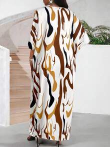 SHEIN Lady Váy Maxi Một Mảnh Tay Dài Dệt Trắng Thường Ngày Mùa Thu Đông Cỡ Lớn Trang Phục Mùa Thu Cho Nữ Trang Phục Đi Chơi Áo Choàng Cho Nữ Váy Mùa Đông Bốn Mùa Trang Phục Đi Biển Cho Nữ Trang Phục Công Sở Thường Ngày Cho Nữ - Nhiều màu - Xem 2