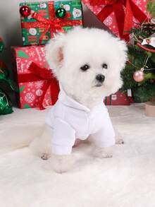 PETSIN 1 piesă de îmbrăcăminte pentru animale de companie pentru toamnă și iarnă, jachetă caldă și confortabilă, pentru ca pisicile și câinii să poarte haine vesele de Crăciun