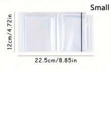 SHEIN 40 Stück Großes Kapazität Aufkleber Buch Aufbewahrung. Klebeband Foto Aufkleber Karte Rechnung Quittung Haftnotiz Sammelalbum, A6 Clip-On Tasche Datei Aufbewahrungsbuch für Klassenzimmer, Zuhause, Büro und Reisen