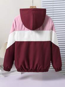 Casual Thermal Lined Zip-Up Long Sleeve Tween Girls Jackets Fall Winter - Multicolor - View 2