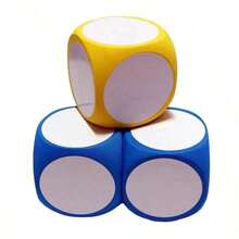 1 szt. Duża, zmywalna kostka do gry EVA z okrągłymi rogami i nadrukiem w litery angielskie, interaktywny gadżet do gry, idealna do dekoracji imprez i zabaw - Wielokolorowe - Zobacz 4