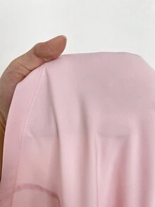 Maweii 大码女式纯色垫肩长袖袖口装饰优雅西装外套+休闲裤两件套，适合优雅外出、通勤、春、秋、冬穿着。 - 粉色 - 查看 6