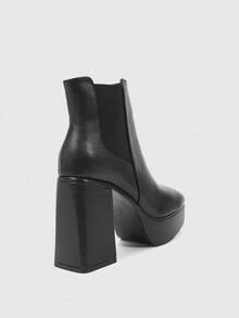 CUCCOO SZL Women's Fashion Daily Travel High Heel Boots Ankle Boots - Black - View 8