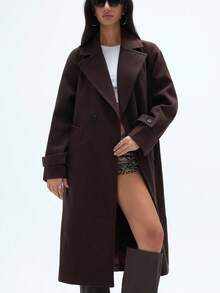 Aveloria Affinna Jesienno-zimowy nowy, luźny, miękki wełniany płaszcz oversize dla kobiet, elegancki styl