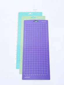 SHEIN 1pc 3pcs Cutting Mat Compatible With Joy Machine 3 Packs Replacement Adhesive Cut Mats Green Purple Blue Transparent Waterproof Durable. - Multicolor - View 4