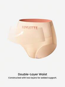 LUVLETTE 2-Pack Smoothing High-Waist Briefs Women Underwear Panties Set