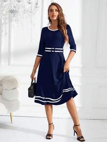 Ellevyn Women's Elegant Commuter Dress, Suitable For Teachers, Winter Clothes Dresses For Church Women,Fall