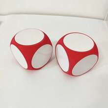 1 szt. Duża, zmywalna kostka do gry EVA z okrągłymi rogami i nadrukiem w litery angielskie, interaktywny gadżet do gry, idealna do dekoracji imprez i zabaw - Wielokolorowe - Zobacz 12