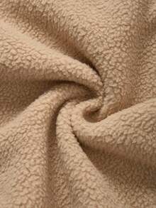 Boho Mama Teddy Fleece Hooded Jacket, Regular Maternity Coat